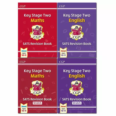 £28.99 • Buy CGP KS2 English, Maths SATs Revision 4 Books Set Ages 10-11 For The 2020 Tests