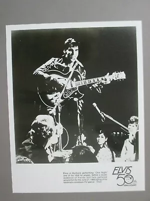 Elvis Presley Black & White 8 X 10 Glossy Promo Photo ORIGINAL  One Night  ! • $14.99