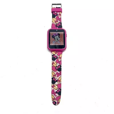 Disney Minnie Mouse Girls Touchscreen Smart Watch With Plastic Strap Pink. • $19.99