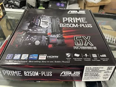 ASUS PRIME B250M-PLUS Motherboard Logic Board LGA1151  Intel Gen 6&7 Cpu DDR4 • $250