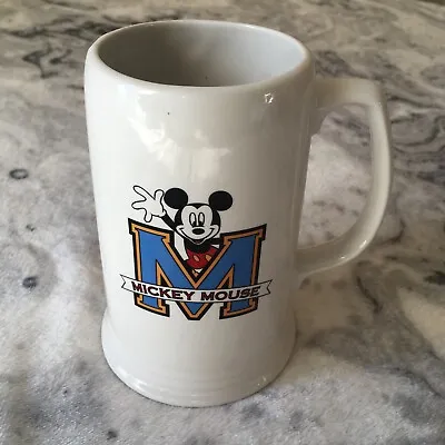 Vintage The Walt Disney Company Mickey Mouse White Tankard Mug Cup Stern • $22.18