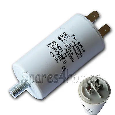 7uf 450v Motor Capacitor Washing Machine Tumble Dryer • £6.26