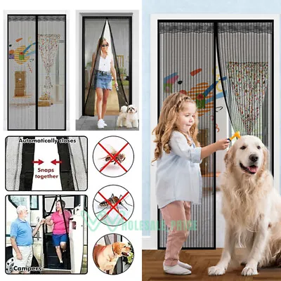 Magnetic Screen Door Heavy Duty Hands-Free Mosquito Mesh Anti Bugs Fly Curtain # • $27.19