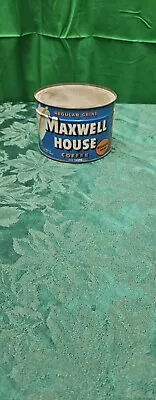 Vintage Maxwell House Coffee One Pound Tin Can W/ Lid • $39.99