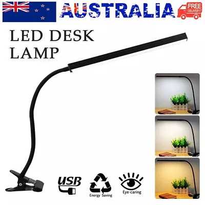 Flexible Clamp Clip On LED Light Reading Table Desk Bed Bedside Night Lamp NEW • $15.19