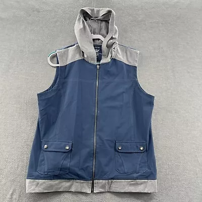 Zenergy Spandex Vest Hoodie Size L Men’s Blue • $13.99