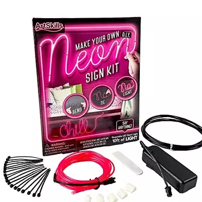 Make Your Own Neon Sign Kit Pink Neon Lights For Bedroom Dcor Wall Dcor Led Flex • $16.20