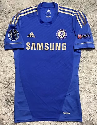 FC CHELSEA 2012/13 Champions League Match Worn Issue Jersey Bertrand 34 TechFit • $440.81