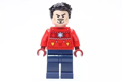 $7.99 • Buy NEW LEGO® Marvel Tony Stark Minifigure - Christmas Sweater 76196