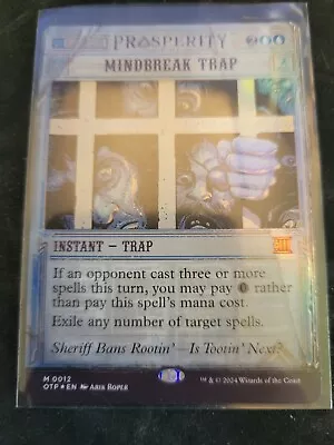 Mindbreak Trap -  Foil - MTG Outlaws Of Thunder Junction • $46