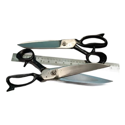 £82.80 • Buy Heavy Duty Fabrics Scissor Cutting Carpets Leather Shears 2 Pc Set Handmade 12 