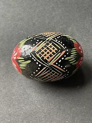 Vintage Hand Painted Wooden Pysanky Ukrainian Style Easter Eggs • $23