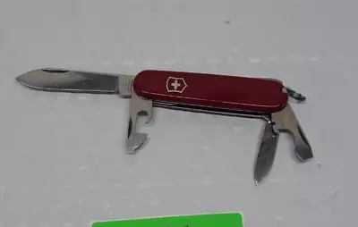 Vintage Red  Victorinox Swiss Army Knife Officer Suisse 10/4/7 • $15.29