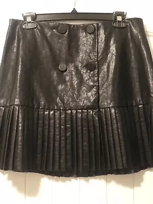 Zara Faux Leather Mini Skirt • $18