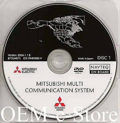 2006-2011 Mitsubishi Galant Endeavor Navigation DVD Disc #1 Cover North East Map • $95