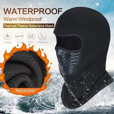 Balaclava Ski Full Face Mask Windproof Fleece Neck Warm For Winter Cold Weather • $6.95