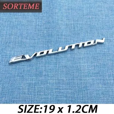 1pc Chrome EVOLUTION Emblem Rear Badge Decal Sticker Logo For Mitsubishi Lancer • $12.44