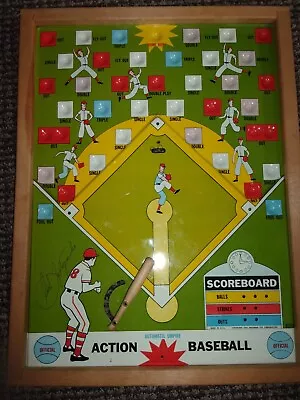 Vtg 1962 Pressman Toy Corp CARL YASTRZEMSKI Action Baseball Game Tin Board • $20