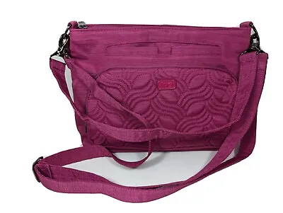 £59.11 • Buy Lug RFID Convertible Shoulder Bag Crossbody Samba XL Fuchsia Pink Magenta NWOT
