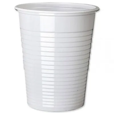 3 PACK - 100 Tall Plastic 7oz White Cups Per Pack • £6