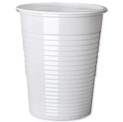 3 PACK - 100 Tall Plastic 7oz White Cups Per Pack • £6