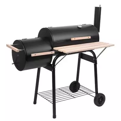 Barbecue Outdoor Oil Drum Charcoal Grill Stainless Steel Stove Patio Camping BBQ • $89.90