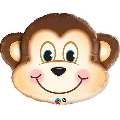 Large Monkey Mylar Balloon Zoo Animal Party Decoration 35  • $7.90