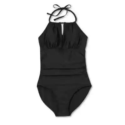 Women's Post Mastectomy High Neck Full Coverage One Piece Swimsuit - Kona Sol • $12