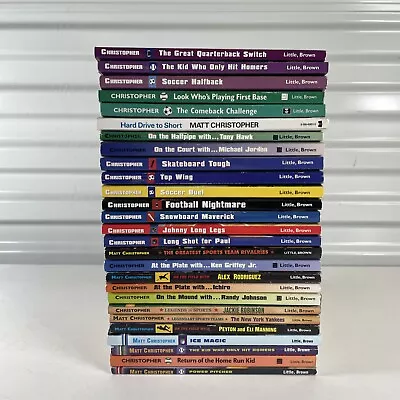 Lot Of 27 Matt Christopher Sports Books - Hockey Soccer Baseball Football • $44.98