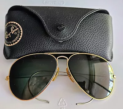 Vintage B&L Ray-Ban AVIATOR Sunglasses. Gold Frame. Needs Lenses! • $34.99