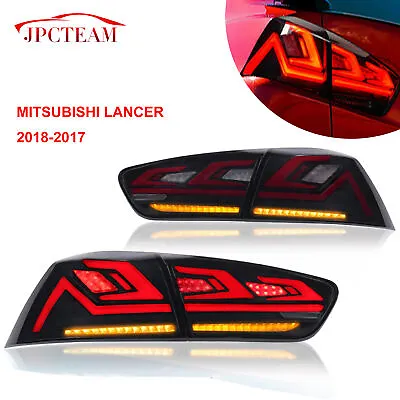 $218.99 • Buy New Smoke LED Tail Light Rear Lamp For 08-17 Mitsubishi Lancer EX EVO X Sedan