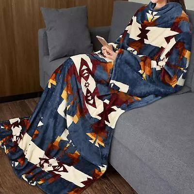 Catalonia Wearable TV Blanket Sleeves Arms Micro Plush Mink Fleece Throw 73 X 51 • $23.99