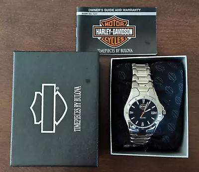 Harley-Davidson Watch 76L18 Stainless Steel Bulova New Unused With Box • $100