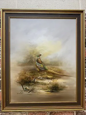 £136.64 • Buy Beautiful Oil Painting On Canvas Of Pheasant Moorland Country Hunting P.White