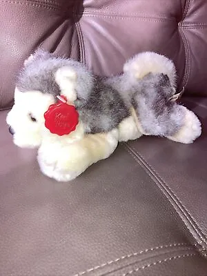 Keel Toys Simply Soft Collection Laying Husky 25cm With Tag • £8