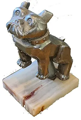 Vintage 60's Mack Truck Chrome Bulldog Hood Ornament  On Marble Base - # 87931 • $75