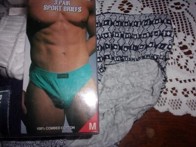 $16.99 • Buy NIP~3 Pair~ Vintage Spalding Mens Underwear~Sport  Briefs  ~ Sz Med.