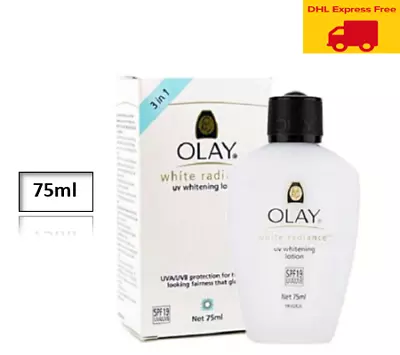 $75.71 • Buy Olay White Radiance UV Whitening Lotion SPF19 UVA/UVB 75ml For Fairness & Glow