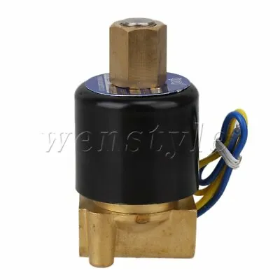 $26.09 • Buy DC 12V 1/4  2Way Solid   Electric Solenoid Valve Air Oil Water Normally Open