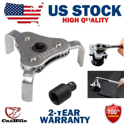 Two Way Oil Filter Wrench Tool Drive 3-Jaw Remover 60-127mm Tool For Car Trucks • $13.59