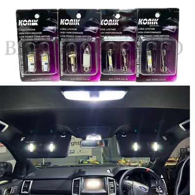 KONIK LED FULL Interior Map Dome Vanity Mirror Light Kit For Ford Ranger RAPTOR • $79.99