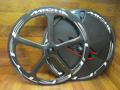 New Miche Supertype Spx5 Crono Disc 11 Speed Aero 700c Tubular Carbon Wheel Set • $2499.99