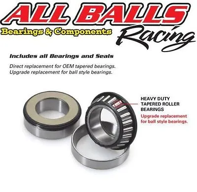 Suzuki GSXR600 K1-2-3-4-5 Steering Bearings And Seals KitBy AllBalls Racing • $36.02