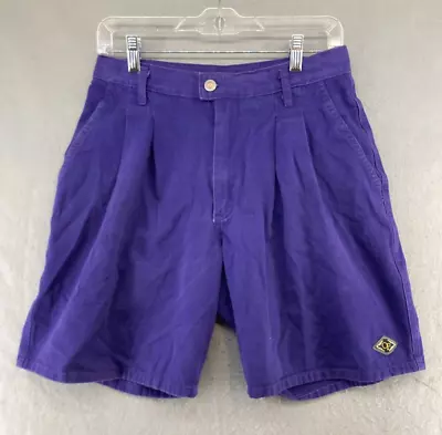 OP Mens Shorts 32 Purple Vintage 90s Pleated • $29.99