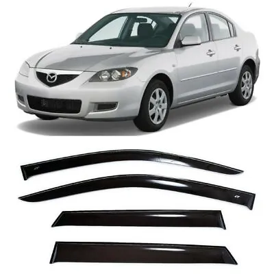 For Mazda 3 Sd 2003-2009 Side Window Wind Visors Sun Rain Guard Vent Deflectors • $119