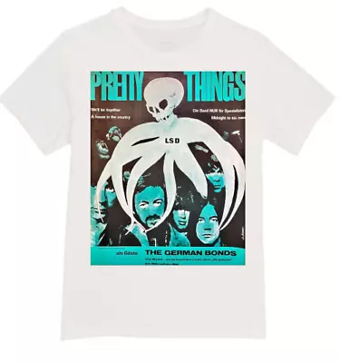 $13.23 • Buy Pretty Things T-shirt 60s Concert Poster Yardbirds Kinks Zombies