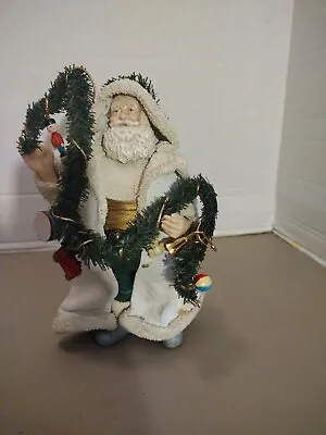 Rare Vtintage Midwest Importers Handcrafted Santa In White Robe • $20