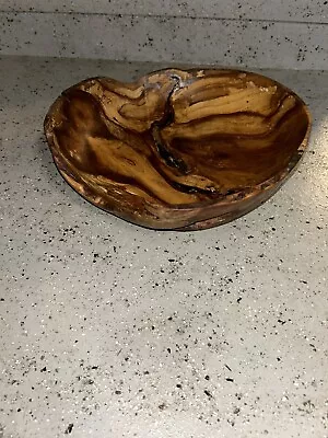 Studio Art Plum Burl Wood Bowl-Signed Russell Eisenbise-10.5x3.5”! • $50