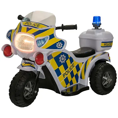 Police Motorbike Ride On Kids Electric Bike Motorcycle Toy 6V Battery Children • £69.99