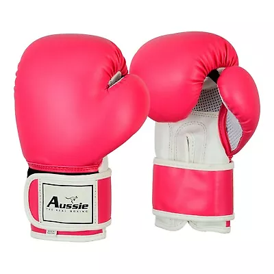 Kids Children Boxing Gloves MMA Training Sparring Punching Bag 2oz4oz6oz8oz • $29.99